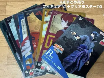 NARUTO 우치하 사스케 피규어 + 클리어 포스터