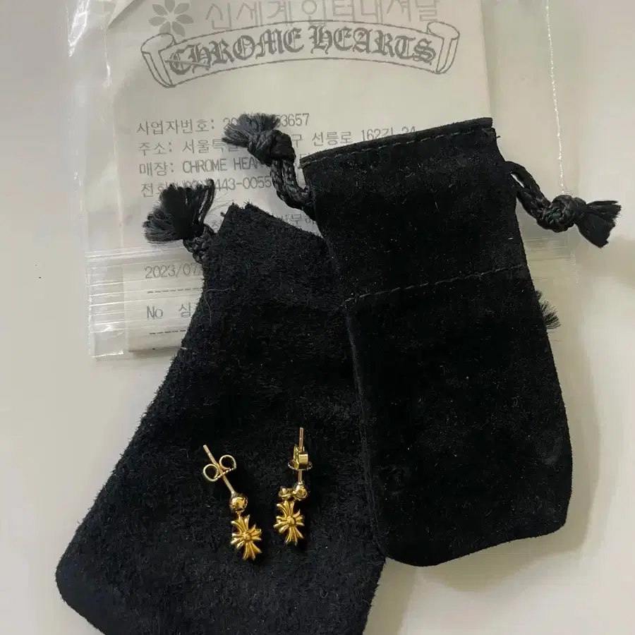 크롬하츠 22k 타이니 e ch플러스 드롭 이어링