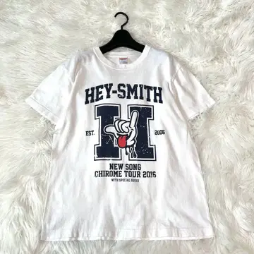 HEY-SMITH 헤이스미스 티셔츠 투어 T 화이트 M 라이브 페스티벌