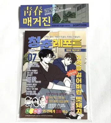 한국 BL 1995년 청춘 리포트 스티커 & 포토 카드