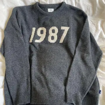 Mmlg 1987 니트 스웨터 M 사이즈 그레이