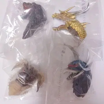 제일복권 고질라 G상 몬스터 헤드 마그넷 4종 세트