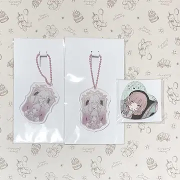 사랑하라, 거짓말쟁이 천사들 하트 캔뱃지 아크릴 키링