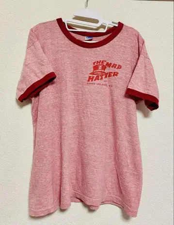 70s 챔피온 바터 그린저 티셔츠 XL 마블링 양면 프린트