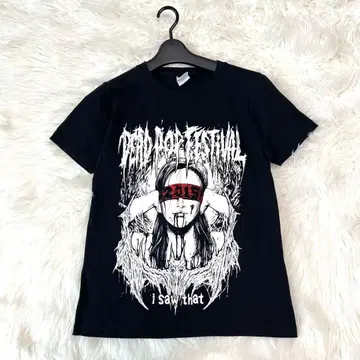 새상품급 DEAD POP FES SiM 데드 팝 티셔츠 페스티벌 블랙 S