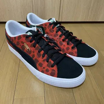 푸마 스웨이드 스니커즈 29.5cm 오렌지 애니멀