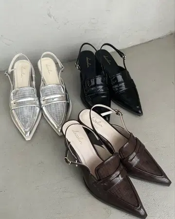 Dazzlin 시어 로퍼 실버