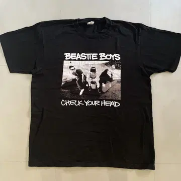 BEASTIE BOYS check your head 티셔츠 BLACK