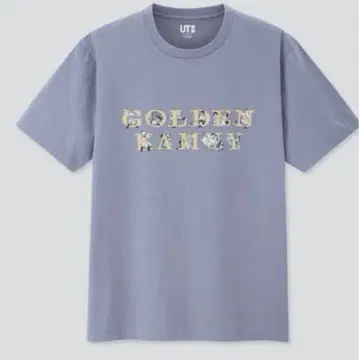 골든 카무이 유니클로 콜라보 티셔츠 BLUE 미사용 택 포함 3XL