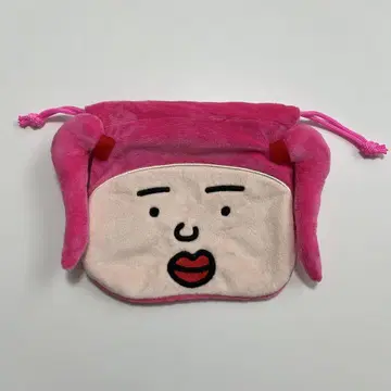 핑크 얼굴 디자인 파우치