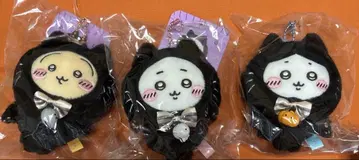 미개봉 새상품 할로윈 검은 고양이 마스코트 치이카와 하치와레 토끼 세트