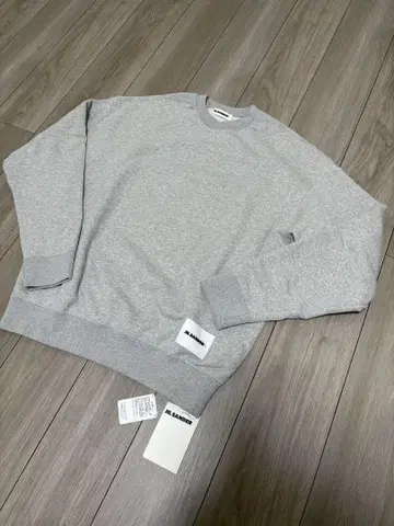미사용 새상품 JILSANDER+ 질 샌더 맨투맨 셔츠 그레이