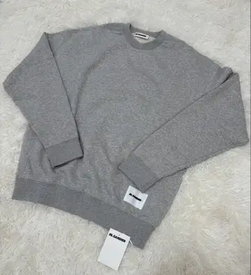 미사용 새상품 JILSANDER+ 질 샌더 맨투맨 셔츠 그레이