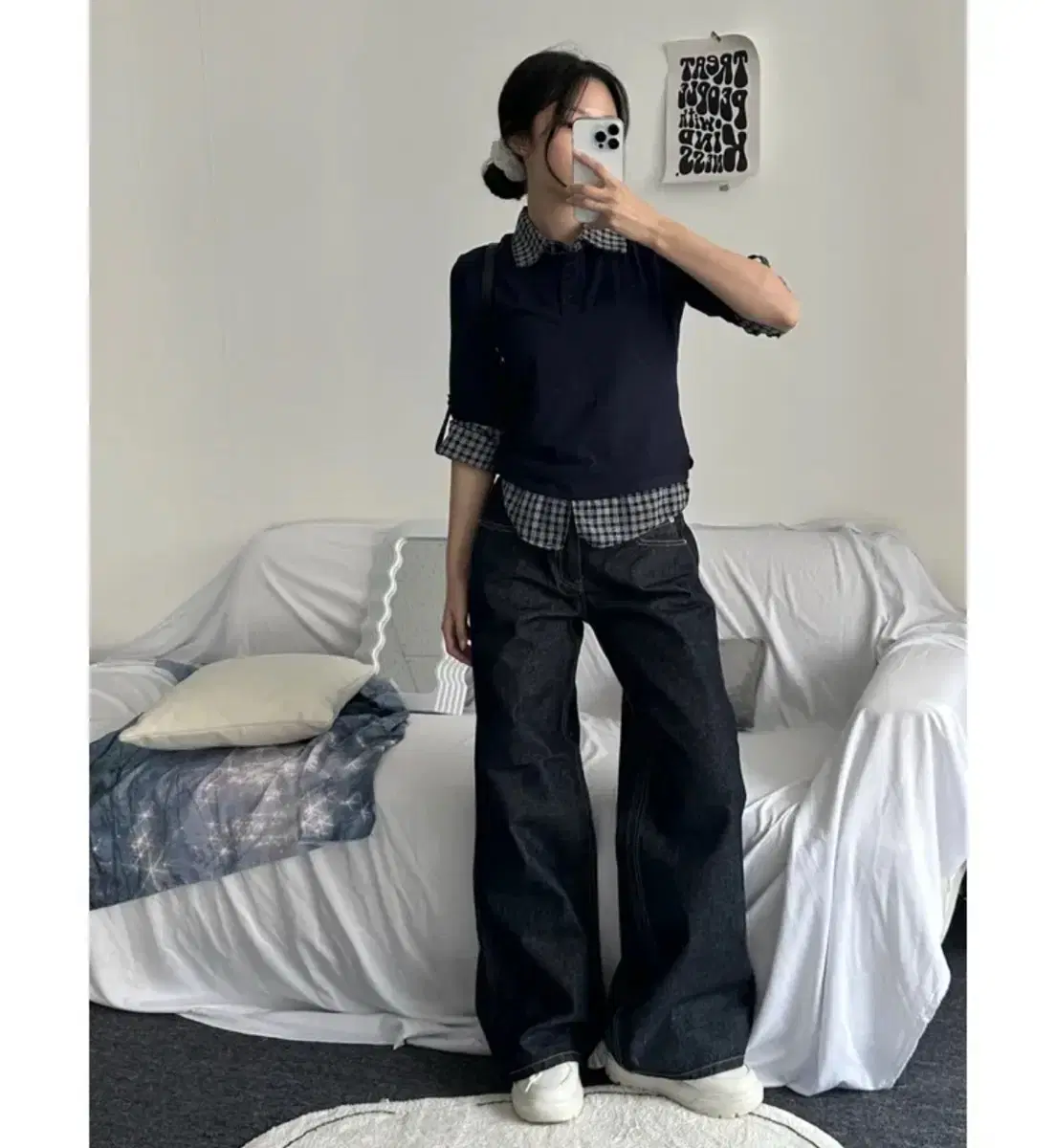 Kleverix Non-Fade Bootcut Denim Azoon Bohemian Seoul Koi Sei O
