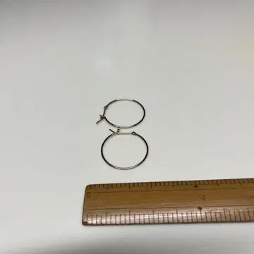 후프 귀걸이 약 2.5cm 10K