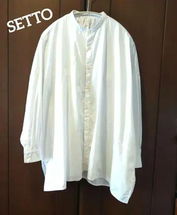 SETTO 세트 FARMS SHIRT 화이트 코튼 100% F