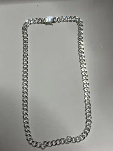 실버 체인 목걸이 60cm