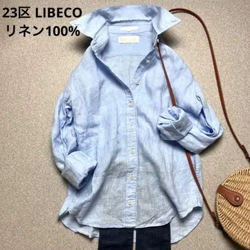 23구 LIBECO 린넨 100% 버튼 다운 셔츠 리베코 블라우스