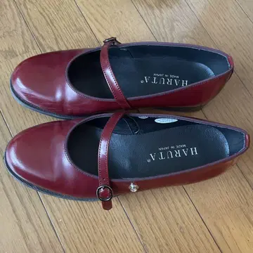 HARUTA 스트랩 로퍼 빨간색 24cm