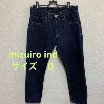 mizuiro ind 인디고 크롭 데님 0