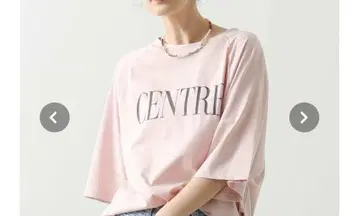 프린트 핑크 티셔츠 반팔