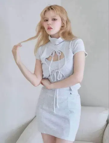 안드 마리 Ema 리본 세트 / 그레이