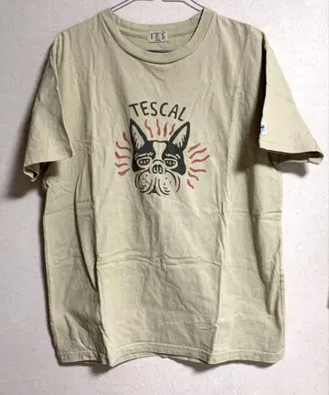 TES TESCAL 반팔 티셔츠 L 사이즈 프렌치 불독