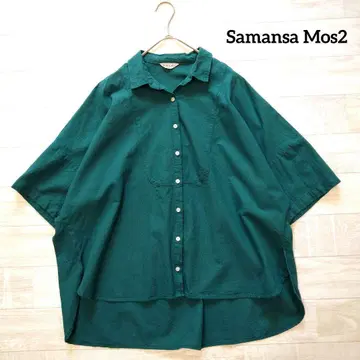 Samansa Mos2 사만사 모스모스 코튼 린넨 절개 루즈 셔츠 F