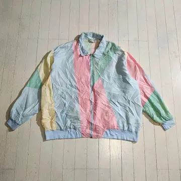 빈티지 오버 사이즈 패널 절개 자켓 3XL 멀티 컬러