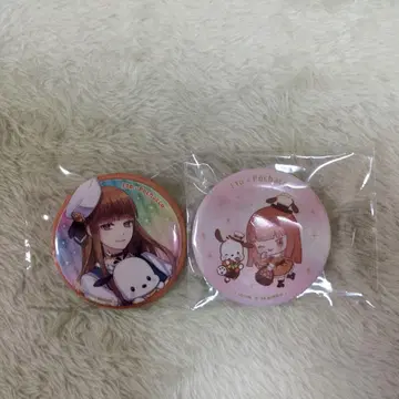 컬러풀 피치 에토산 산리오 캔 배지