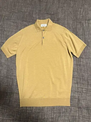 JOHN SMEDLEY 베이지 피케 셔츠 L 사이즈