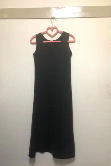 Y-3 슬리브리스 롱 원피스 블랙 빅 로고