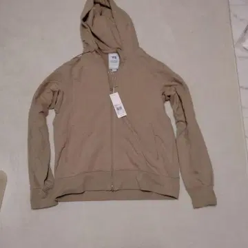 Y-3 베이지 풀 지퍼 후디