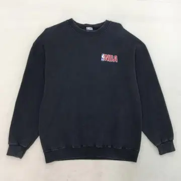 80s 90s NBA 자수 크루넥 맨투맨 블랙 빈티지 농구