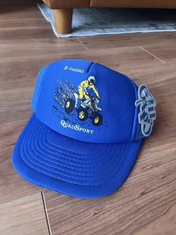 스즈키 QuadSport 메쉬 캡 블루
