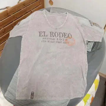 EL RODEO VINTAGE 가공 V넥 티셔츠