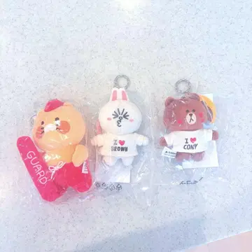 한국 봉제 인형 키링 3개