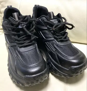 통굽 스니커즈 블랙