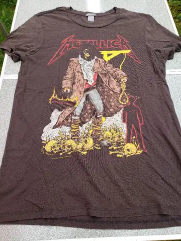 DIVIDED METALLICA 티셔츠 PUSHEAD 반팔 구제 의류