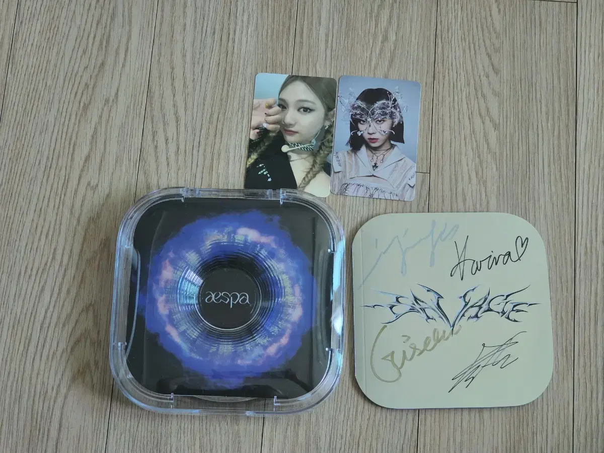 Aespa Signed CD 1st Album SAVAGE