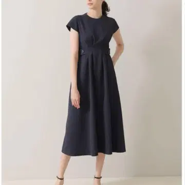 Audire Waist tuck dress (네이비)