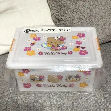 제일복권 헬로키티 수납 박스(클리어) 일광화상 키티