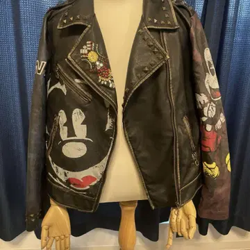 데시구알 Desigual 라이더 자켓 미키 마우스 콜라보