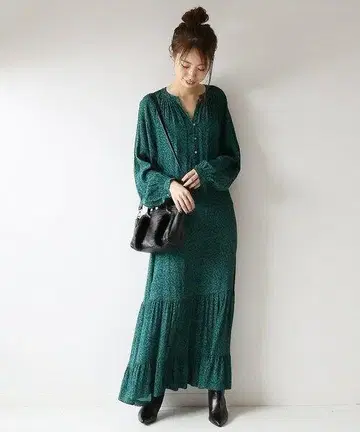 Spick & Span Deveaux 키카 프린트 원피스