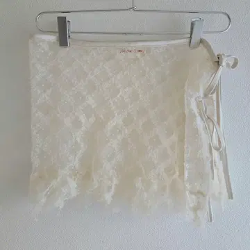 앨리슨 브라운 Frill Dot Wrap Mini Skirt