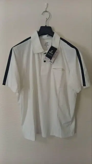 TULTEX 화이트 피케 셔츠