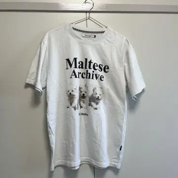 WaiKei 티셔츠 Maltese archive M 사이즈 흰색 화이트