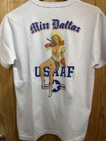 버즈릭슨 Miss Dallas USAF 밀리터리 프린트 티셔츠