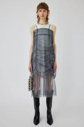 moussy tulle layered 드레스