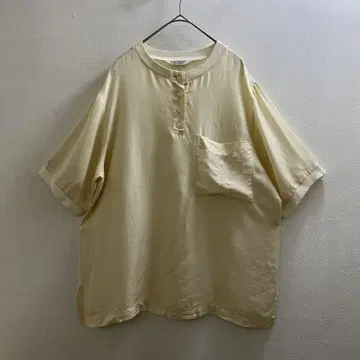 유럽 90s 80s 빈티지 티셔츠 하프 버튼 실크 셔츠